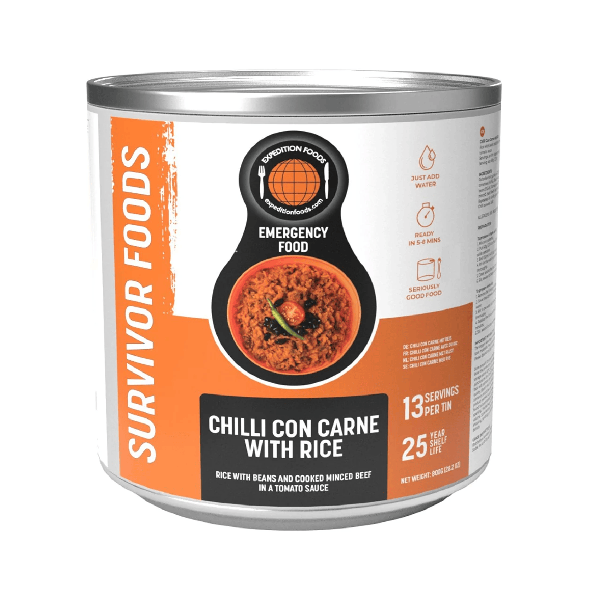 Ration Pack Beef Chilli