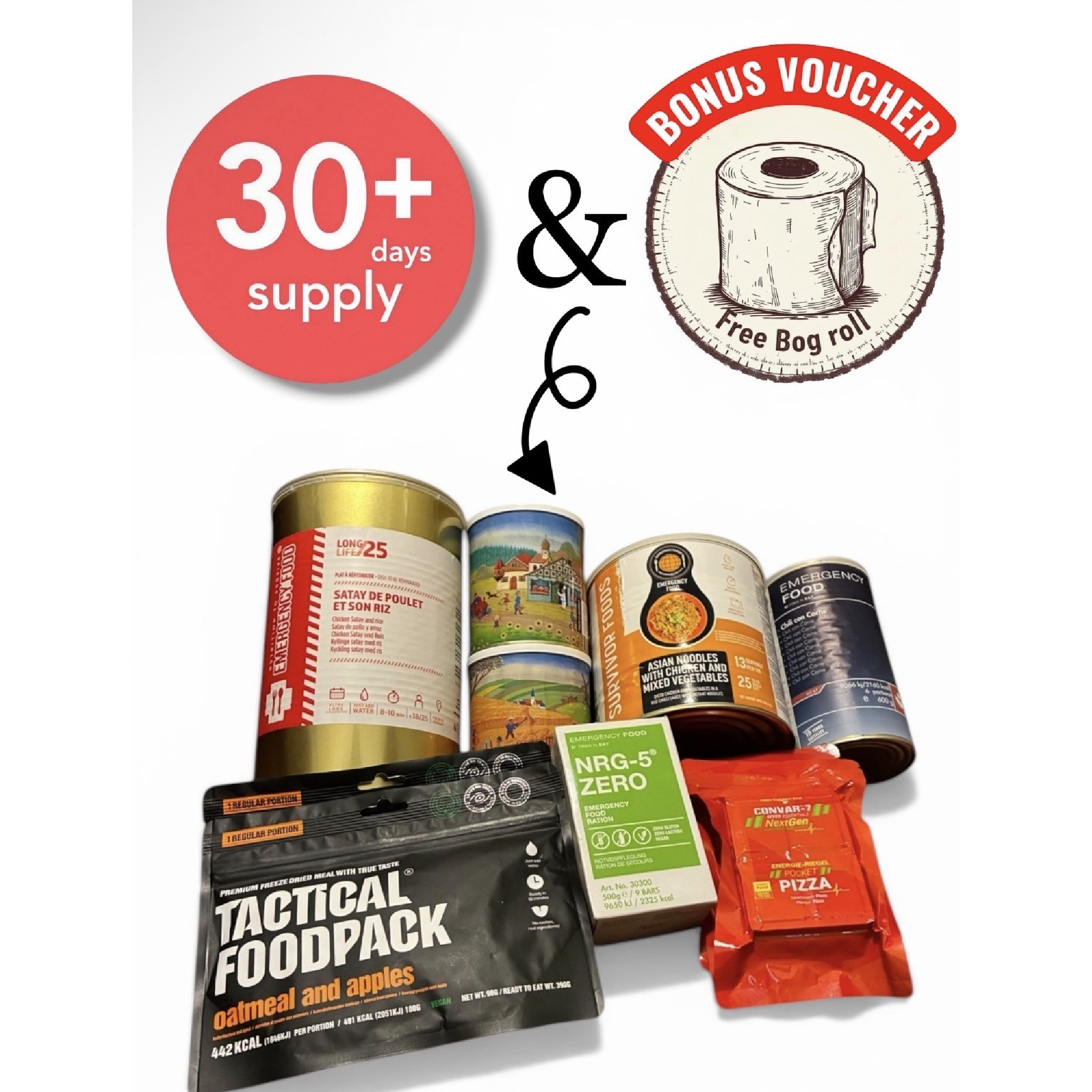 Survivor PRO Selection 1 Month Supply ( 1 Person )