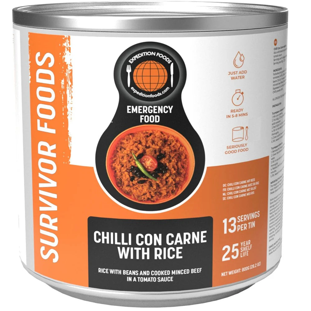 Chilli Con Carne with Rice 25 Year Life