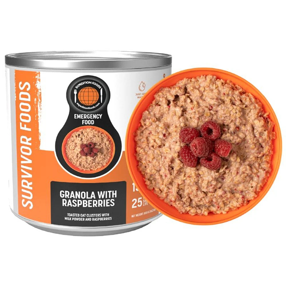 Granola with Raspberries - 25 Year Life